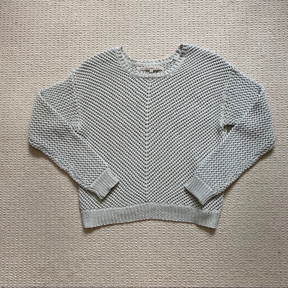 Rachel Rachel Roy light green open knit sweater size Small